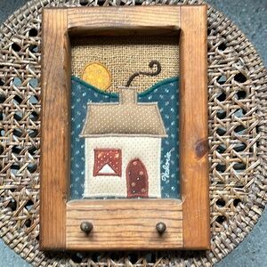 Framed appliqué art